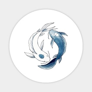 Koi fish yinyang Magnet